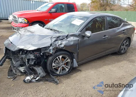 2021 Nissan Sentra Sv Xtronic Cvt z USA, uszkodzony, nr VIN 3N1AB8CV0MY214716